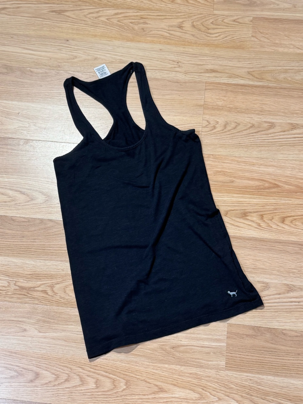 PINK | Black Racerback Tank Top
